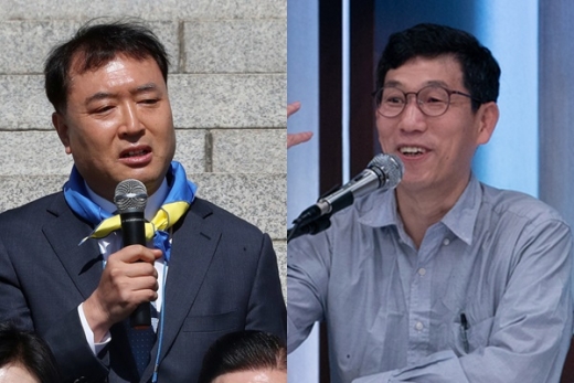 황희석 전 법무부 인권국장(왼쪽)과 진중권 전 동양대 교수. /사진=뉴스1