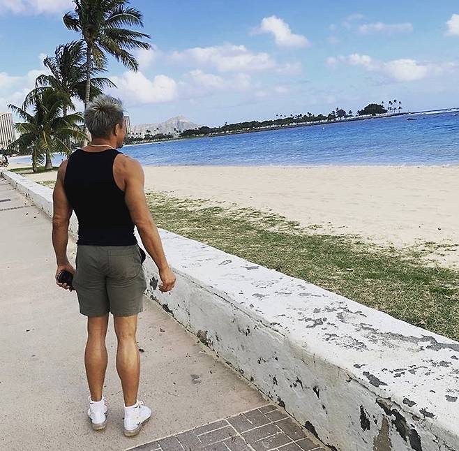 ▲ 추성훈이 공개한 텅 빈 바다. 출처ㅣ추성훈 SNS