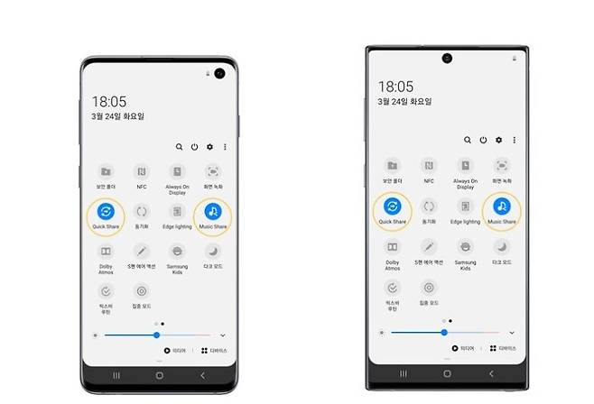 뮤직 셰어, 퀵 셰어 [뉴스룸 캡처. 재판매 및 DB 금지]