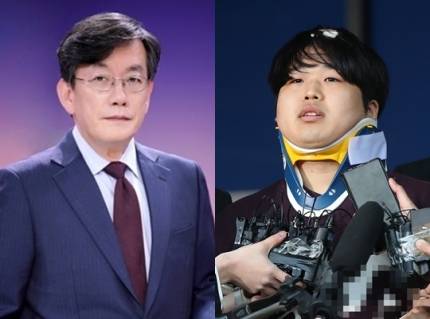 손석희 JTBC 대표이사 사장(왼쪽 사진)과 ‘박사방’ 운영자 조주빈. JTBC 제공, 연합뉴스