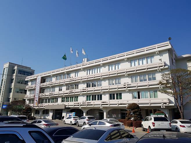 충북 청주시청 전경.