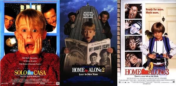 사진=나홀로집에, 나홀로집에2, 나홀로집에3 포스터
