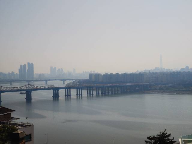 한남동에서 바라본 강남. /사진=고병기기자