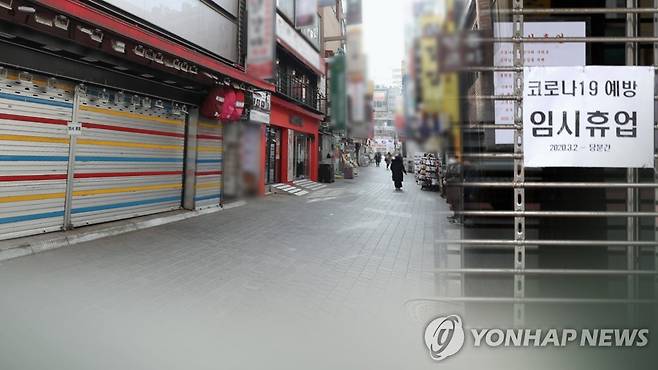 고용도 '코로나 타격'…서비스업 위축·일시휴직 급증 (CG) [연합뉴스TV 제공]