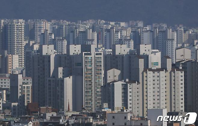 서울 아파트 단지 전경.© News1 구윤성 기자