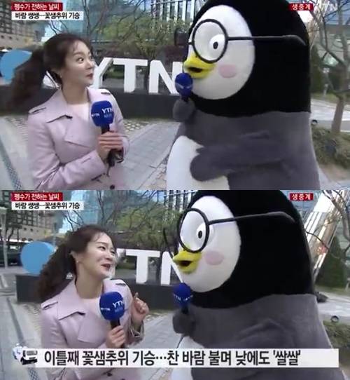 펭수 기상캐스터 변신 사진=‘YTN 뉴스’ 캡처