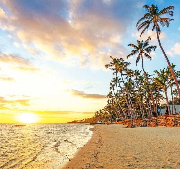 남태평양의 대표적인 휴양지이자 은퇴이민지로 꼽히는 피지의 석양. 게티이미지