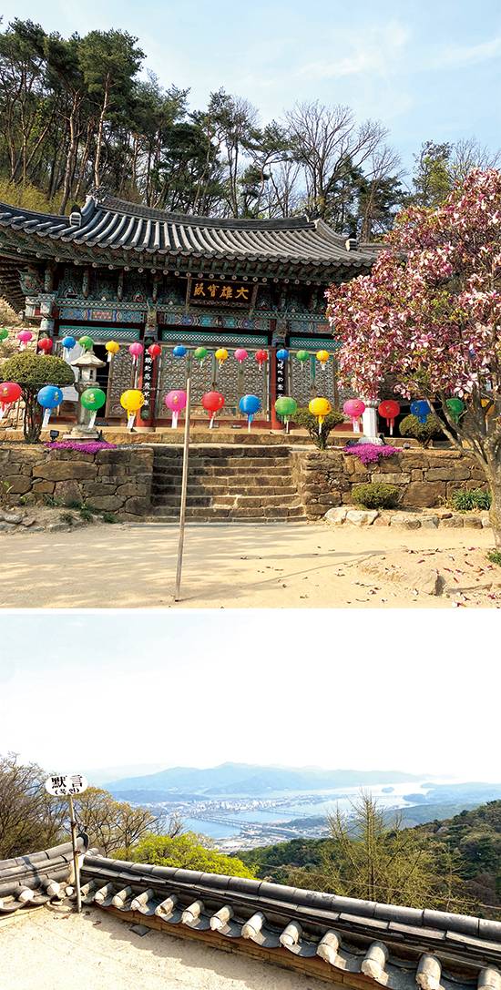 수종사 대웅보전의 모습, 대웅보전에서 바라본 두물머리