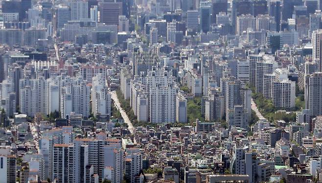 서울 송파구 아파트 밀집지역 전경.(사진=연합뉴스 제공)