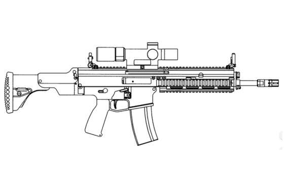 일본의 차기 돌격소총인 20식 도면. [사진 Military Blog]