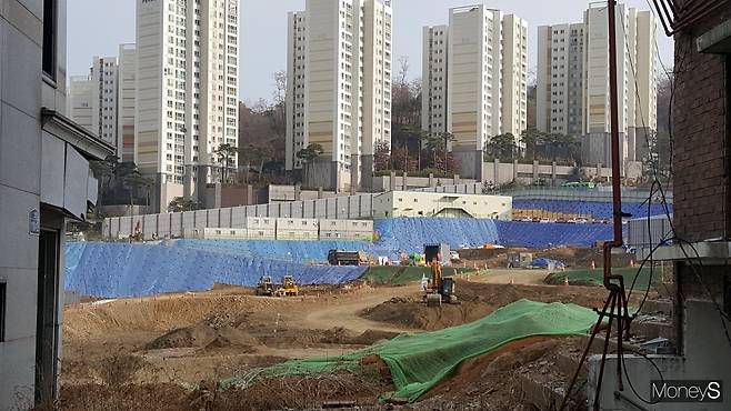 흑석3구역 공사현장. /사진=김창성 기자