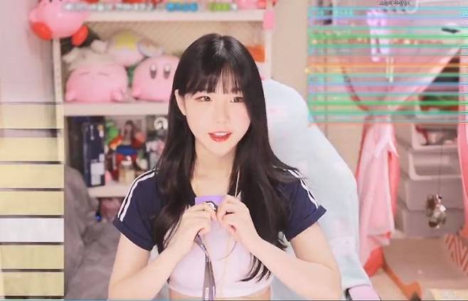 사생활 노출 사고로 인터넷 방송 은퇴를 선언했던 트위치 유명 BJ에디린이 3개월 만에 방송을 재개했다. /사진=인터넷 방송 캡처