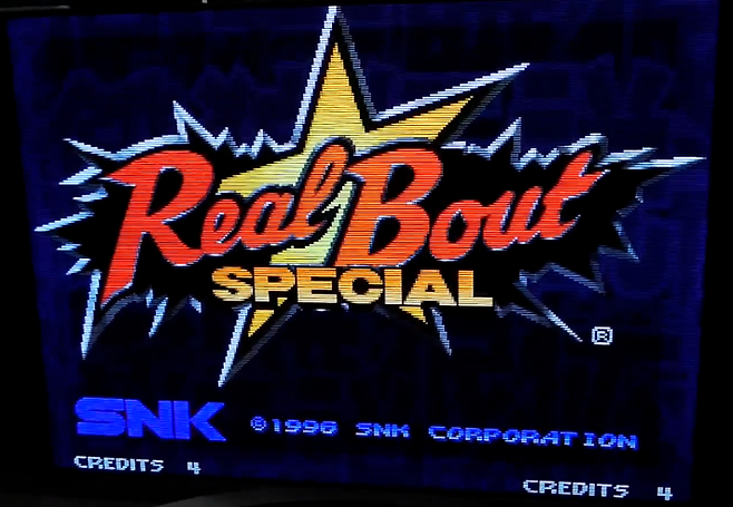 OSSC를 통해 네오지오를 연결한 모습