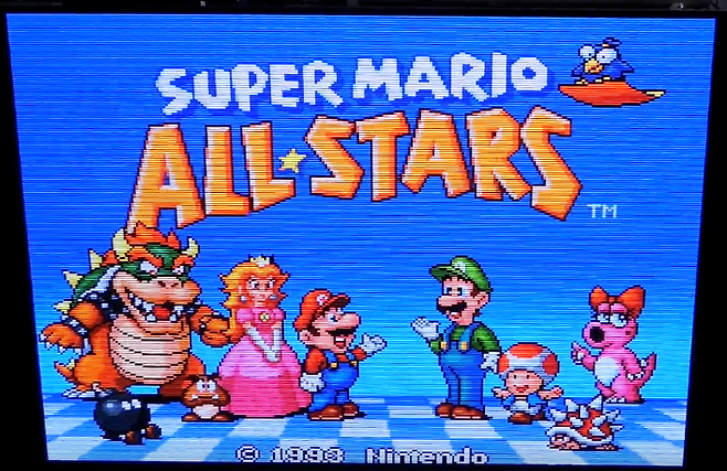 OSSC를 통해 네오지오를 연결한 모습