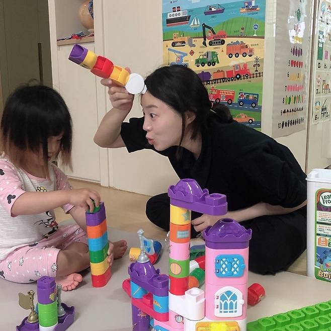 ▲ 허민이 딸과 근황을 전했다. 출처ㅣ허민 SNS