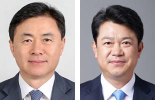 김영춘(왼쪽), 복기왕