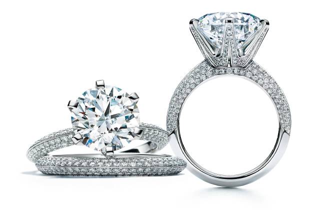 130주년 기념  파베 티파니 세팅링. [티파니]