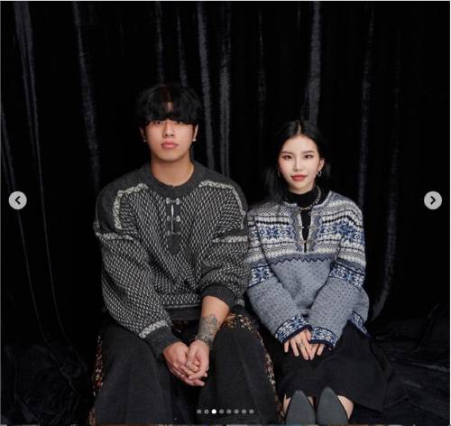 가수 오반(왼쪽)과 그의 여자친구. 출처|오반 개인 SNS