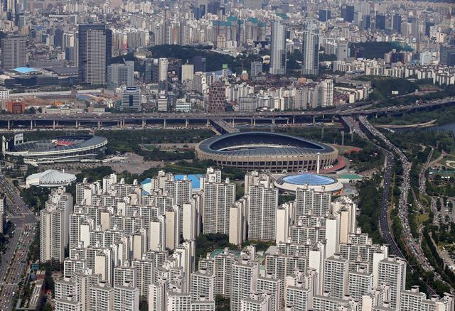 9일 서울 송파구 아파트 일대. 연합뉴스