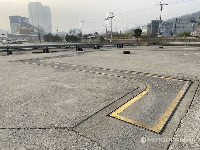 2종 소형면허 시험장 전경.