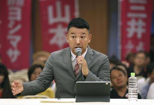 야마모토 다로 레이와신센구미 대표 [교도=연합뉴스 자료사진]