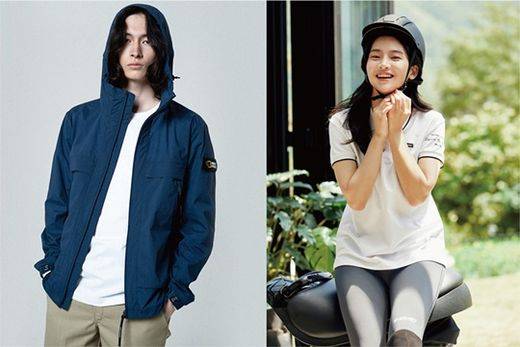 내셔널지오그래피 어패럴 아웃도어(왼쪽)와 디스커버리 익스페디션 아웃도어.