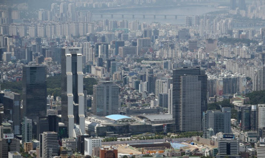 토지거래허가구역으로 묶인 강남구 삼성동 일대 모습. <연합뉴스>