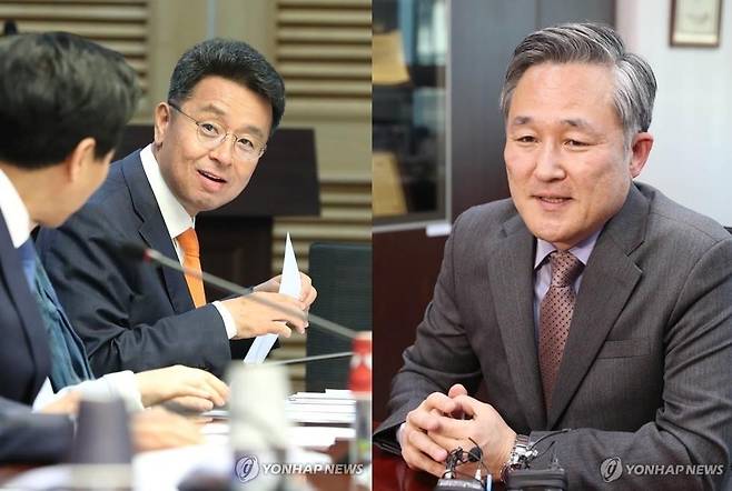 이철희(왼쪽), 표창원 전 의원 [연합뉴스 자료사진]