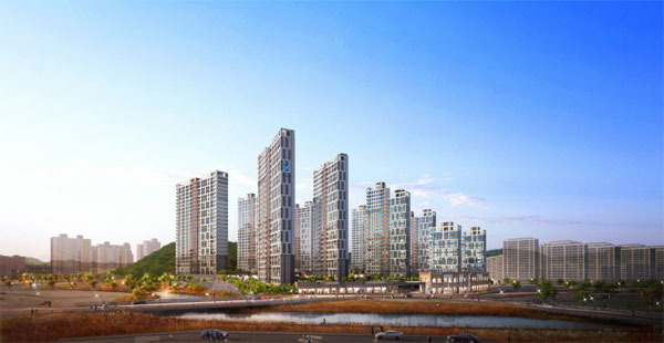 계룡 한라비발디 더 센트럴 투시도. [사진 제공 = 한라]