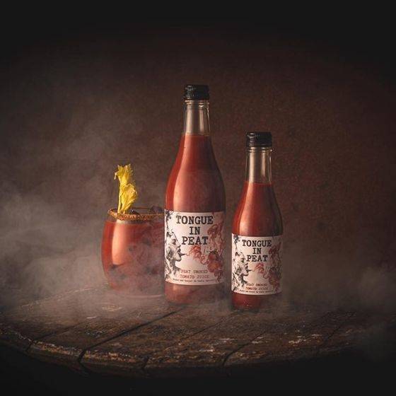 Tongue in Peat. 세계 최초의 피트 향 입힌 토마토주스. [사진 The Start-Up Drinks Lab]