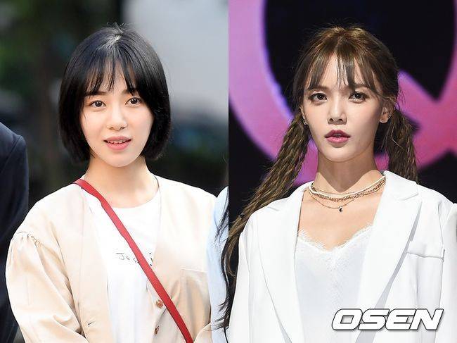 권민아(왼쪽)와 지민. OSEN DB