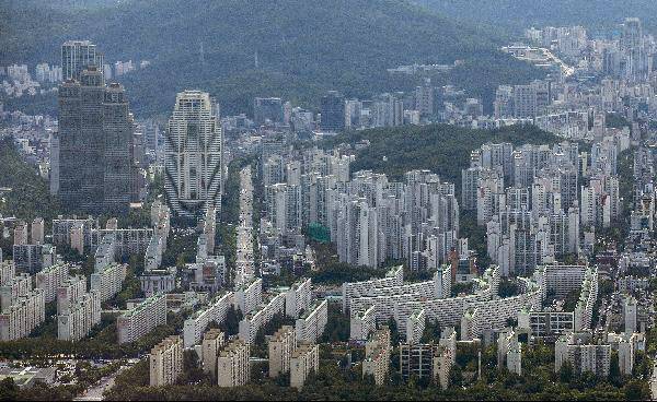 서울 강남 대치동 일대 아파트 밀집지역의 모습./조선DB
