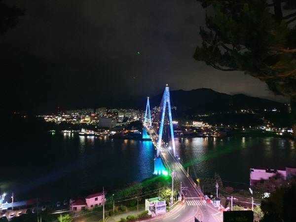 돌산공원 여수 밤바다 야경.