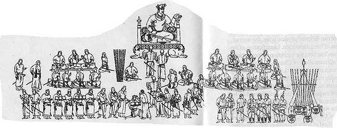 서쪽 벽화의 복원도