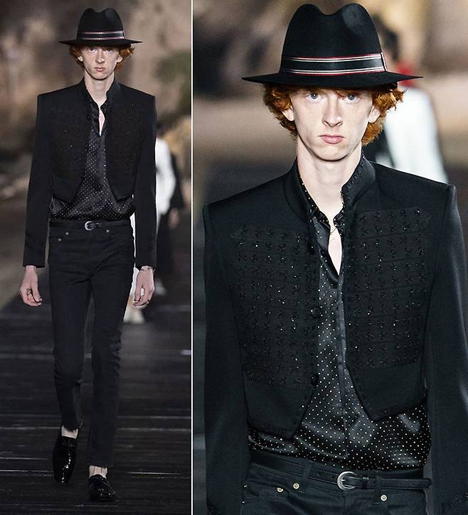 생로랑 2020 S/S 남성복 컬렉션/사진=생로랑(Saint Laurent)