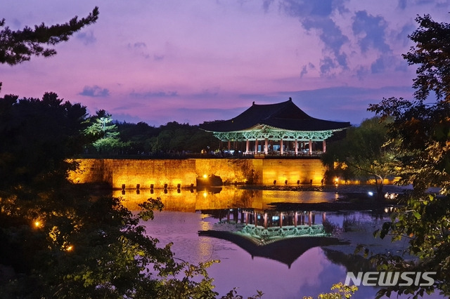 [서울=뉴시스] 경북 경주 동궁과 월지.(사진=한국관광공사 제공) 2020.4.7 photo@newsis.com