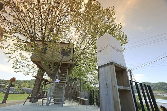 책마을 해리의 트리하우스 도서관 [사진/성연재 기자]