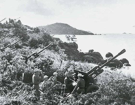 덩화는 연합군의 재상륙작전을 두려워했다. 사진에서 보는 것처럼 서해안 경계를 강화했다. [사진 김명호]