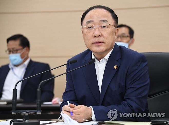 발언하는 홍남기 부총리 [기획재정부 제공. 재판매 및 DB 금지]