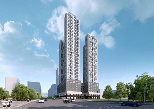 평촌 푸르지오 센트럴파크 주경투시도