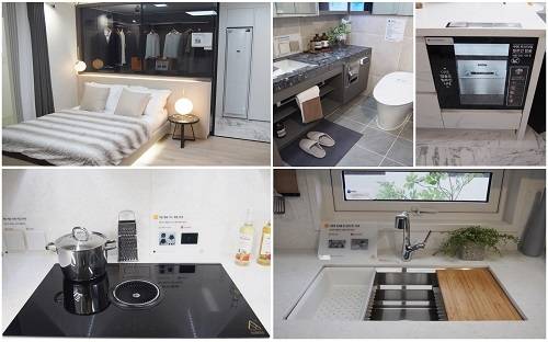 ‘엑소디움 센트럴 동인’에는 고급 마감재 및 차별화된 빌트인 옵션이 적용된다