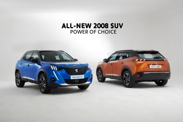 '올 뉴 푸조 2008 SUV'와 '올 뉴 푸조 e-2008 SUV'