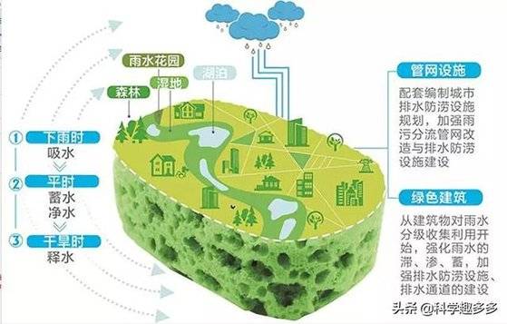 스펀지 도시 개념도. [진르터우탸오 캡처]
