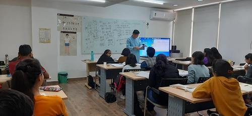 주인도한국문화원 세종학당의 수업 모습. [주인도한국문화원 제공=연합뉴스]