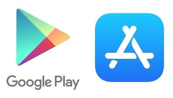 구글플레이 스토어와 애플 앱스토어.