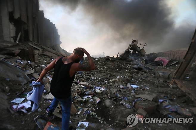 "레바논 베이루트 폭발로 사망 73명·부상 3천700명" [AFP=연합뉴스 자료사진]