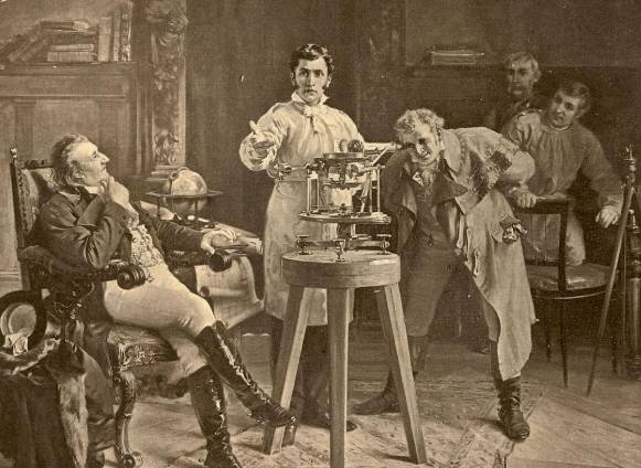 실험을 설명하는 프라운 호퍼. 위키피디아 제공