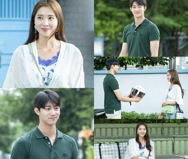 오윤아와 기도훈의 달달한 모습이 포착됐다. 스튜디오드래곤, 본팩토리 제공