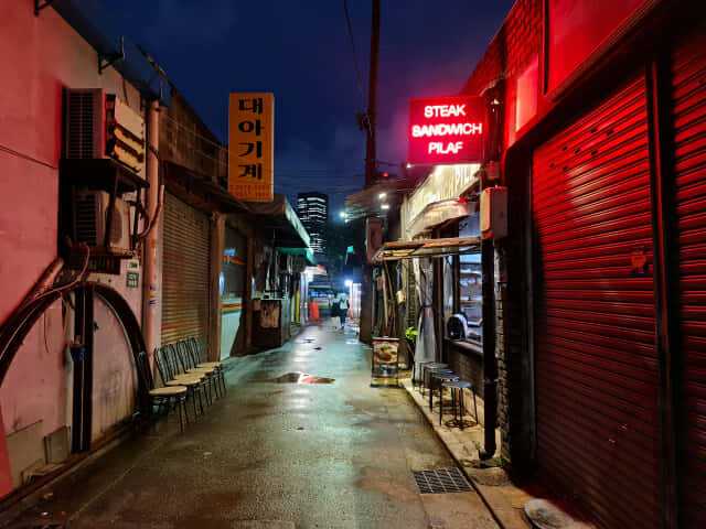 갤럭시노트20 울트라로 촬영한 야간 사진. (사진=지디넷코리아)