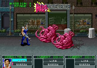 (에일리언 스톰. 외계인들을 물리치는 명작 게임이다)